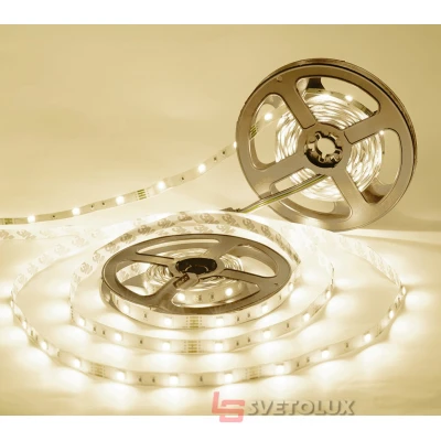 Светодиодная лента негерметичная теплый оттенок 12V 24W 2835 WW IP20 1m (BY-059/240) Brille