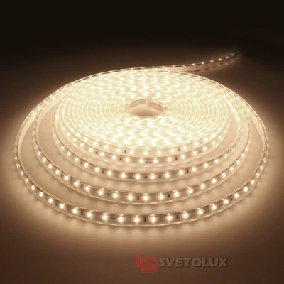Светодиодная лента влагозащищенная нейтральный оттенок 220V 10W 2835 NW IP65 1m (BY-058/276) Brille