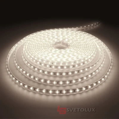 Светодиодная лента влагозащищенная холодный оттенок 24V 4W 2835 CW IP68 1m (BY-072/60) Brille