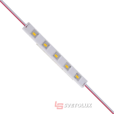 Светодиодный модуль 12V 1.2W SMD 2835 WW IP65 (BY-093/5) Brille