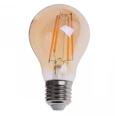 Лампа светодиодная Brille LED E27 8W WW A60 COG (мат. золото)