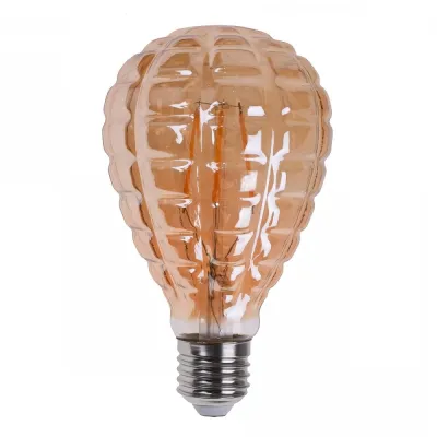 Лампа світлодіодна Brille LED E27 6W WW SL COG (мат. золото)