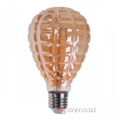 Лампа світлодіодна Brille LED E27 6W WW SL COG (мат. золото)