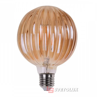 Лампа світлодіодна Brille LED E27 6W WW NG COG (мат. золото)