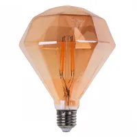 Лампа светодиодная Brille LED E27 8W WW PZ125 COG (мат. золото)