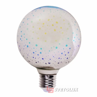 Лампа светодиодная Brille LED E27 3W 3D G95 COG