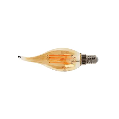 Лампа светодиодная LED 6W E14 COG WW C35-T Amber 230V Brille
