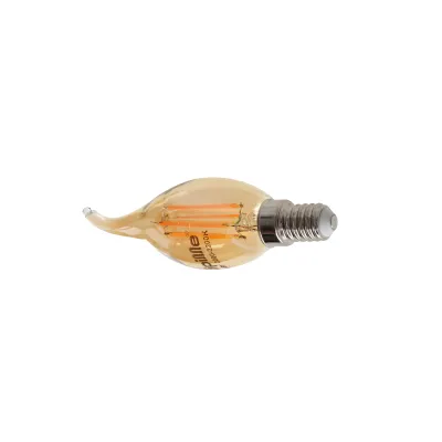 Лампа светодиодная LED 6W E14 COG WW C35-T Amber 230V Brille