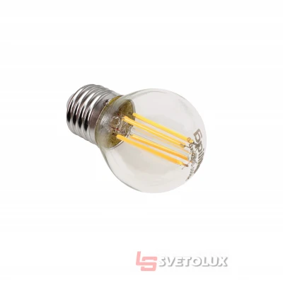 Лампа светодиодная LED 6W E27 COG WW G45 230V Brille