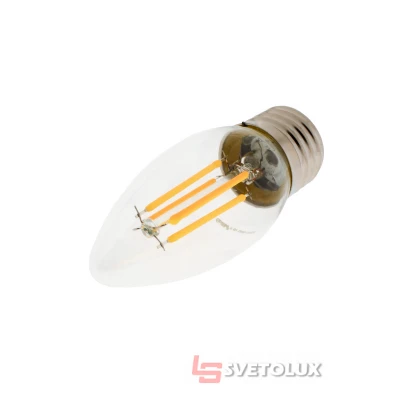 Светодиодная лампа E27 6W WW C35 COG 220V Brille