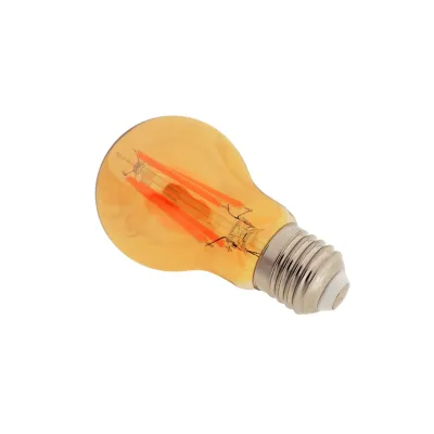 Лампа светодиодная LED 12W E27 COG WW A60 Amber 220V Brille