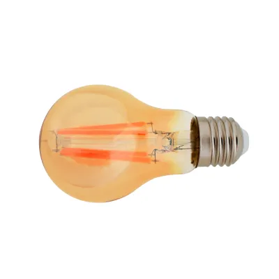 Лампа светодиодная LED 12W E27 COG WW A60 Amber 220V Brille