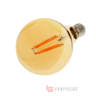 Лампа светодиодная LED 12W E27 COG WW G95 Amber 220V Brille