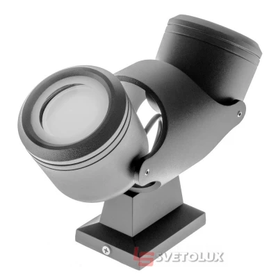 Подсветка фасадная настенная накладная IP44 AL-112/2 GU10 BK Brille