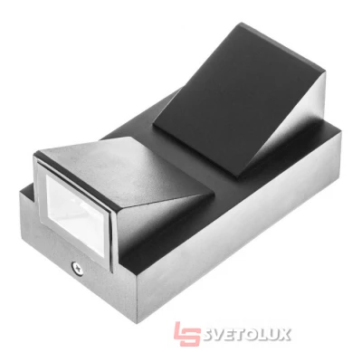 Светильник уличный Brille AL-224/2х3W NW COB LED IP65 BK