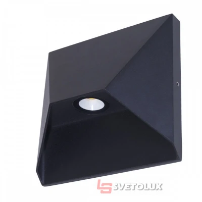 Світильник фасадний Brille AL-284/6W BK LED IP54