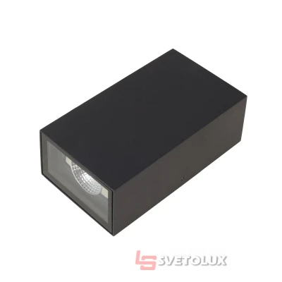Подсветка LED фасадная IP65 AL-218/2х5W COB BK Brille