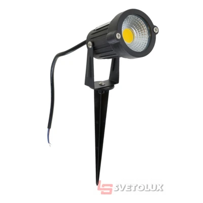 Світильник вуличний ґрунтовий садовий Brille IP65 AS-11/5W BK COB