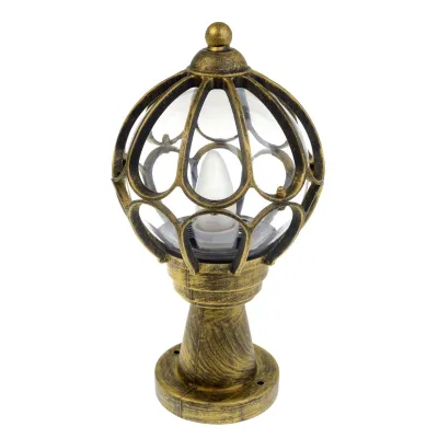 Уличный садовый фонарь с покрытием старинная латунь GL-94P BH small AB IP23 Brille