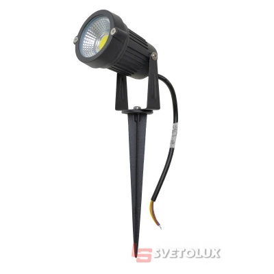 Светильник грунтовой садовый IP65 AS-12/5W CW BK COB Brille