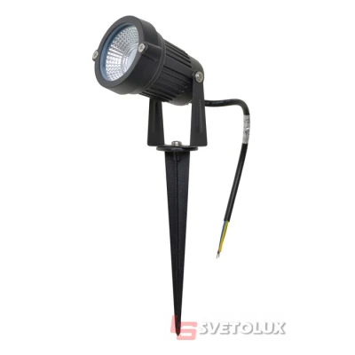 Уличный грунтовый светильник Brille AS-12/5W BL BK IP65 COB