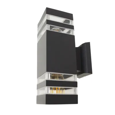 Фасадний світильник Brille AL-26/2 E27 BK