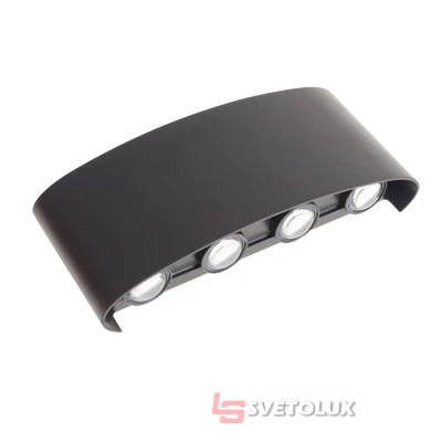 Светодиодная подсветка Brille AL-264/8х1W NW LED IP65 BK
