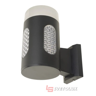 Уличный настенный светильник Brille PL-30/20 2х7W NW LED IP65 BK