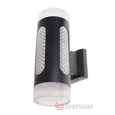 Светильник уличный настенный Brille PL-30/30 2х7W+4W NW LED IP65 BK 