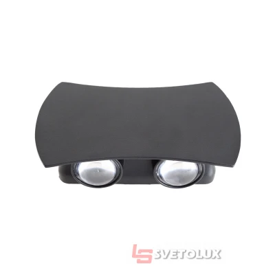 Подсветка фасадная LED 4W WW IP54 BK (AL-614/4) Brille