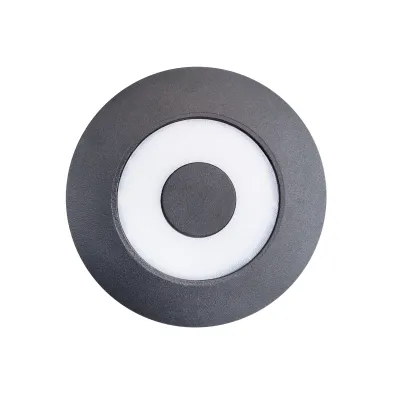 Підсвічування фасадне Коло LED 5W WW IP54 BK (AL-618) Brille