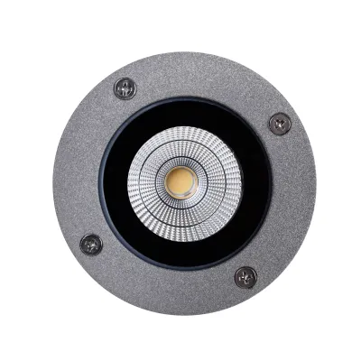 Серый светильник садовый AS-15 10W WW IP65 GY Brille
