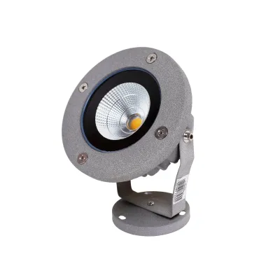 Серый светильник садовый AS-15 10W WW IP65 GY Brille Серый светильник садовый AS-15 10W WW IP65 GY Brille