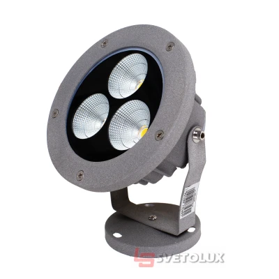 Светильник садовый металлический AS-15 3*7W WW IP65 GY Brille