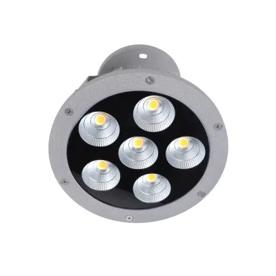 Круглый светильник для сада AS-15 6*7W WW IP65 GY Brille