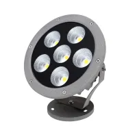 Круглый светильник для сада AS-15 6*7W WW IP65 GY Brille