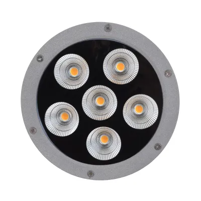 Круглый светильник для сада AS-15 6*7W WW IP65 GY Brille