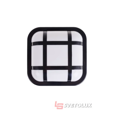 Уличный настенный ЛЕД светильник AL-15SQ-H/15W NW IP54 BK Brille