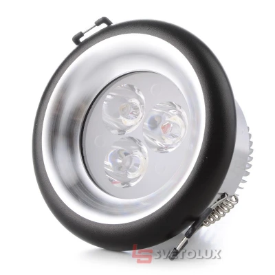 Светильник точечный LED-160 3x1W BK Brille
