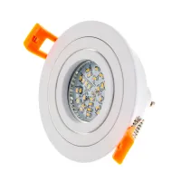 Вбудований поворотний світильник Brille HDL-DT 108/1 MR16 WH