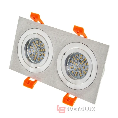 Светильник точечный поворотный HDL-DT 109/2 MR16 SL Brille