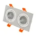 Светильник точечный поворотный HDL-DT 109/2 MR16 SL Brille