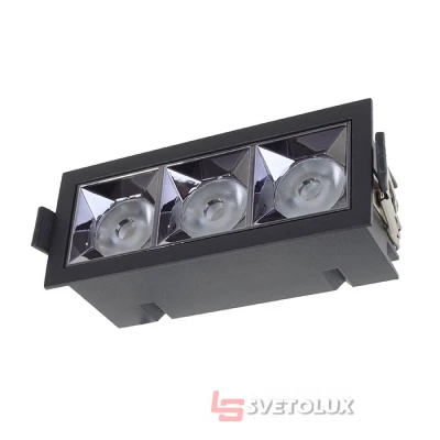 Точечный светильник Brille HDL-DT 203/3*4W NW BK