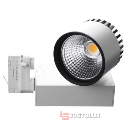 Светильник трековый поворотный LED 401/34W WW COB WH Brille