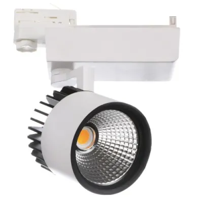 Прожектор трековий Brille LED-418/38W COB WH