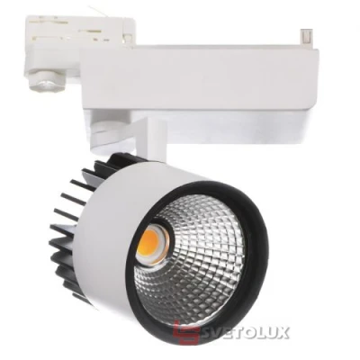 Прожектор трековий Brille LED-418/38W COB WH
