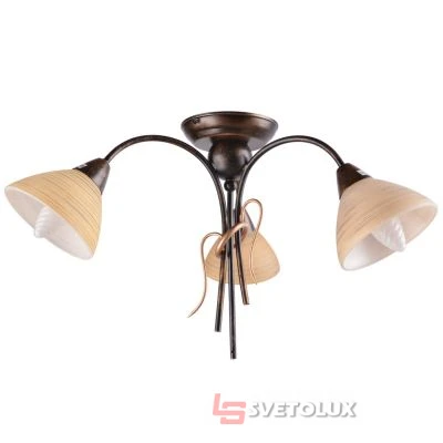 Люстра потолочная кантри E14 40W BR (LK-071C/3) Brille