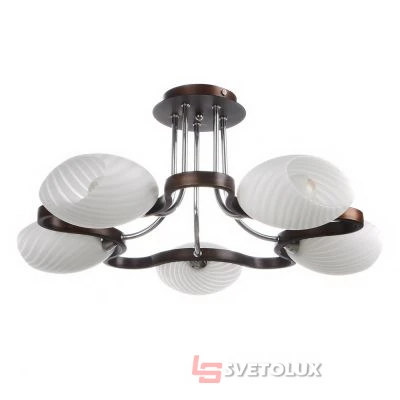 Люстра Brille BR-382S/5 E14 CH+W