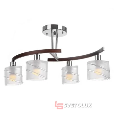 Люстра Brille BR-591S/4 E14 CH+W