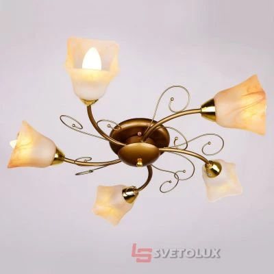 Люстра Brille LK-378S/5 E14 Brass
